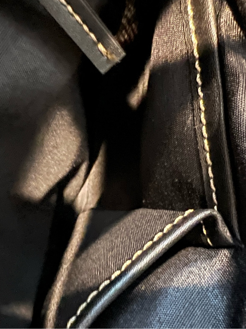 Black Chaps Crossbody Bag with Silver Hardware - Picture 6 of 8
